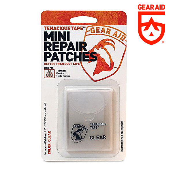 GEAR AID Tenacious Tape Mini Patches Repair Jackets 1.5”x2.5” Tents 