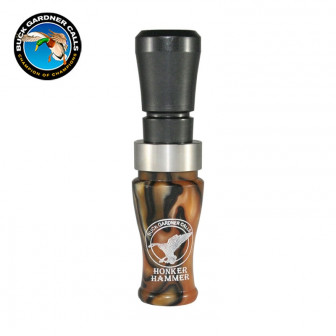 Buck Gardner* Honker Hammer Goose Call- Tiger Swirl/Black