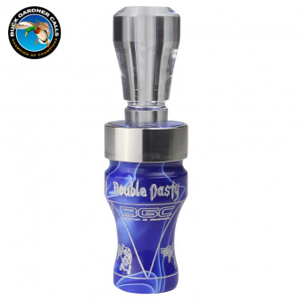 Buck Gardner* Dbl Nasty 3 Acrylic/Poly Duck Call-Blue/Clear