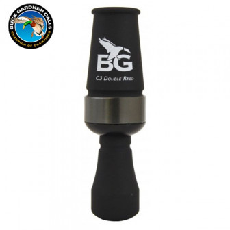 Buck Gardner C3 Double Reed Duck Call- Black