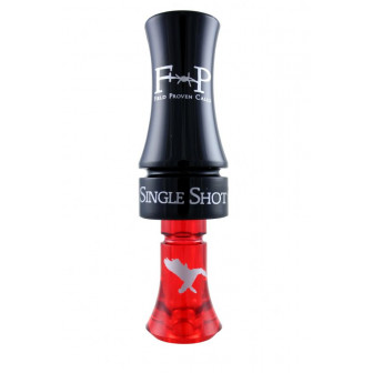 Field Proven Single Shot Poly Duck Call- Black/Red