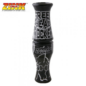 Zink Greenhead Rocker Double Reed Duck Call- Black Swirl