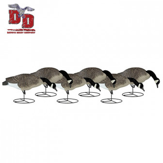 Dakota Decoy Canada Goose Flocked Feeders (Pk/6)