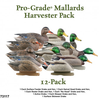 Avery GHG Pro-Grade Mallards/Harvester Decoys (Pk/12)