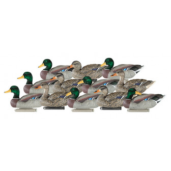 Dakota Decoy X-Treme Flocked Head Mallard Floaters (Pk/12)