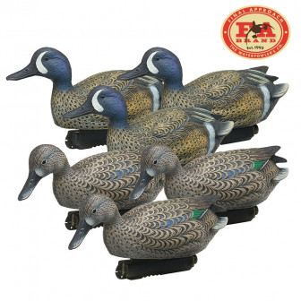 Final Approach Gunner HD Blue Winged Teal Duck Decoys (Pk/6)