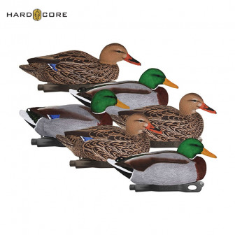 Hard Core Pro Standard Mallards Floater Decoys (Pk/6)