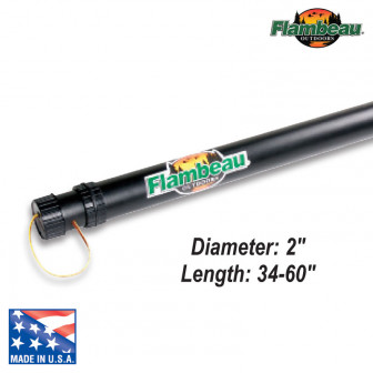 Flambeau 2" Telescopic Rod Case (34"- 60")- Black