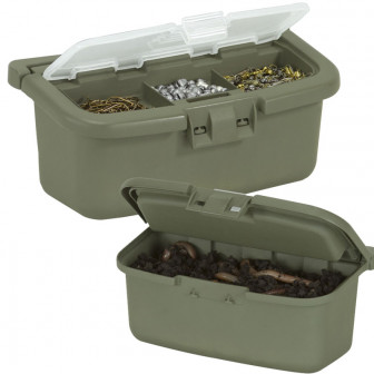 Plano Belt Bait Storage Box- Dk Green/Clear