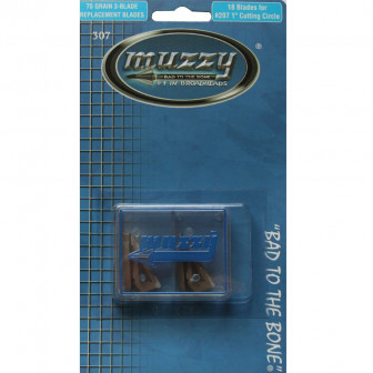 Muzzy 75 Grain 3-Blade Replacement Blades (18PK)