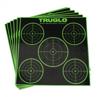 TruGlo 5-Bull 12"x12" Targets (Pack/6)