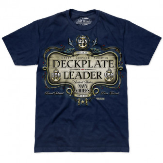 7.62* Designs T-Shirt Deck Plate Leader- Blue (L)