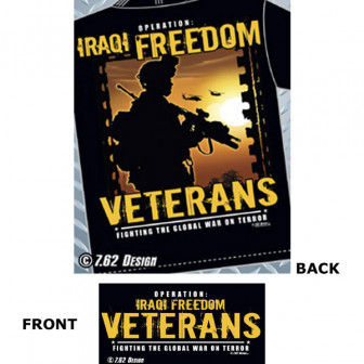 7.62 Designs T-Shirt Iraqi Freedom- Black (M)