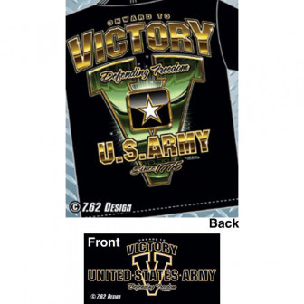 7.62 Designs T-Shirt ARMY Victory- Black (M)