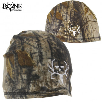 Bone Collector Single-Layer Beanie- RTAP/White