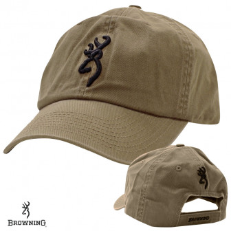 Browning Shrike 3-D Buckmark Cap- Clay/Black