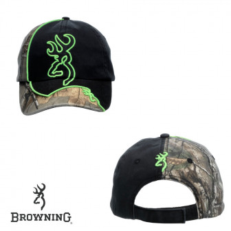 Browning* Double-Buck Cap - RTX/Grn