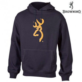 Browning Buckmark Hoodie (2X)- Black/Gold