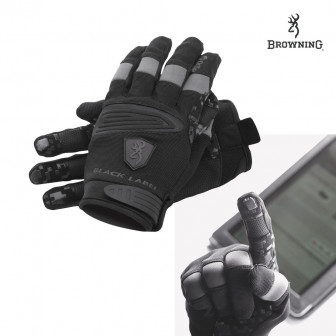 Browning Black Label Hollowpoint Gloves (L)- Black/Gray