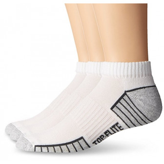 Top Flite Socks (L:9-13) White- 6pr