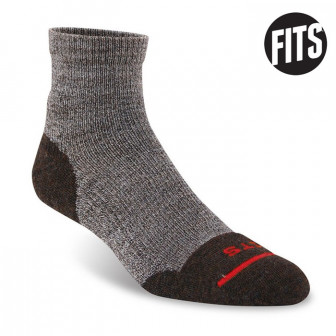 Fits Light Hiker Quarter Socks 1-pr (XL)- Brown