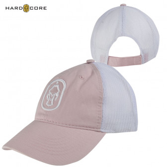 Hard Core Women's Dog Tag Trucker Cap - Pink