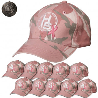 Hunter's Specialties Pink Woodland Camo Cap (Case/12)