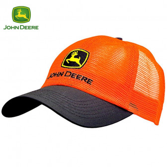 John Deere Classic Mesh Cap- HiVis Orange