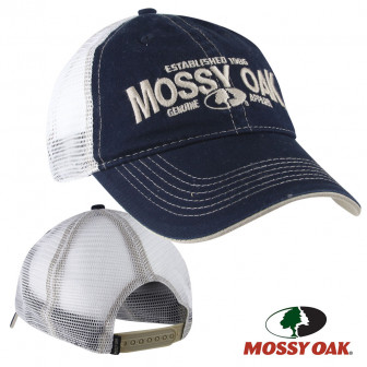 Mossy Oak Mesh Back Cap- Blue/White