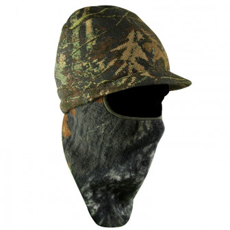 Quietwear Digital Knit Camo Facemask/Visor- RT Adv Brn