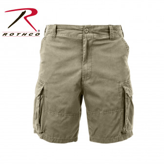 Rothco* Vintage Paratrooper Cargo Shorts (S)- Khaki