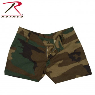 Rothco Wmns Shorts, Woodland Camo (M)