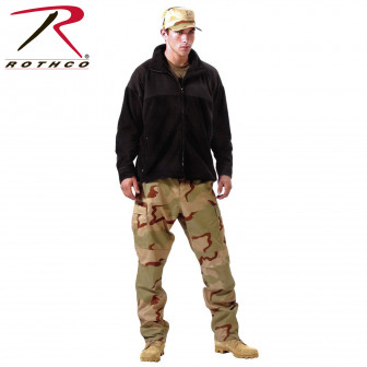 Rothco* Military ECWCS Polar Fleece Jacket (XL)- Black