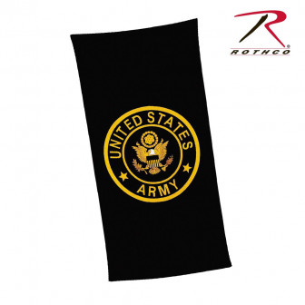 Rothco Army Insignia Beach Towel- Black