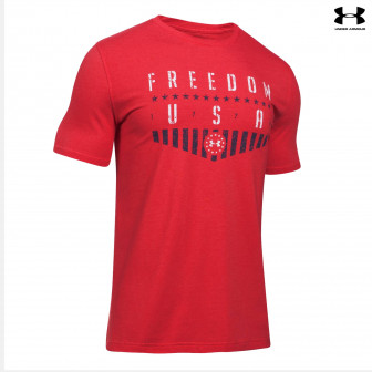 Under Armour Freedom Americana T-Shirt (XL)- Red