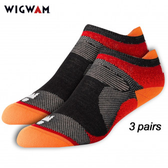 Wigwam Ironman Flash Pro Socks (12-15) Flame/Orange 3-pr