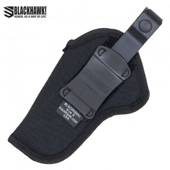 Blackhawk Thumb Break Hip Holster 2-3" Barrel Med/Intermdt Dbl Act Revolver RH (00)- Black