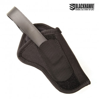 Blackhawk Thumb Break Hip Holster 3.75" Barrel Med/Large Autos LEFTHAND (16)- Black