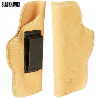 Blackhawk Suede Leather Angle Adj. ISP Holster Glock 30 S&W M&P RH (10)- Brown