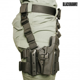 Blackhawk Serpa L2 Tactical Holster Sig P250/320 LEFTHAND (61) Black