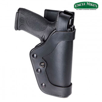 Uncle Mike's Pro-3 SlimLine Duty Mirage Plain Holster Glock 20 RH (25)- Black