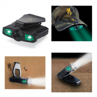 Browning Night Seeker Pro Cap Light w/WHT & GRN LEDS