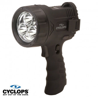 Cyclops Flare 3WS LED Spotlight w/Batts- Black