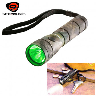 Streamlight Key-Mate Flashlight- Green LED w/Batts- Camo