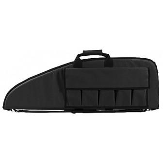 NcStar Soft Rifle/Shotgun 36" BLACK Case w/ Extra Mag Pockets (36"x13")