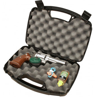 MTM Single Pistol Handgun Case  - Black (up to 6" Revolver)