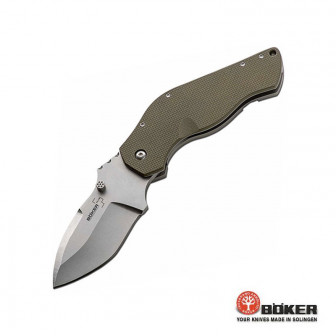 Boker Dark Hollow G10 Spear Point Folder- Plain Blade