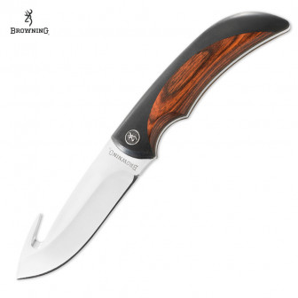 Browning Featherweight Guthook 8.5" Fixed- Black/Wood