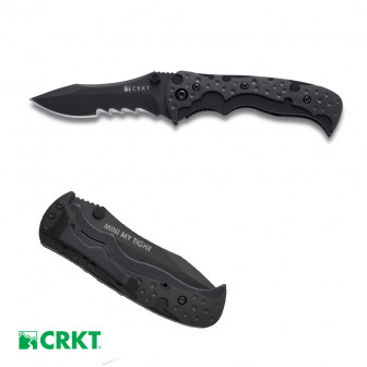 CRKT Mini My Tighe Folder Knife- ComboEdge Blade