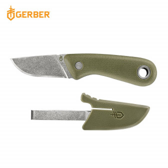 Gerber Vertebrae Fine Edge Drop Point Fixed Blade- Sage Green